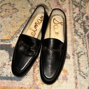 Sam Edelman Black Leather Bit Loafers